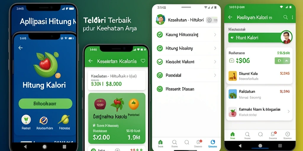 Tampilan antarmuka aplikasi Hitung Kalori 3446 yang user-friendly.
