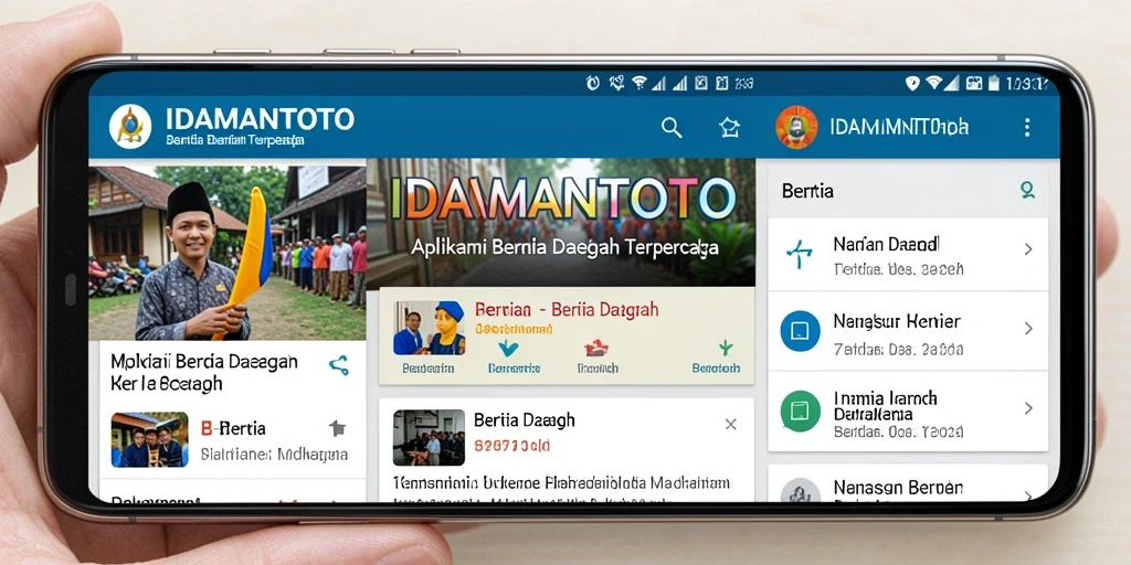 Tampilan utama IDAMANTOTO menampilkan berita daerah terbaru dan terpopuler.