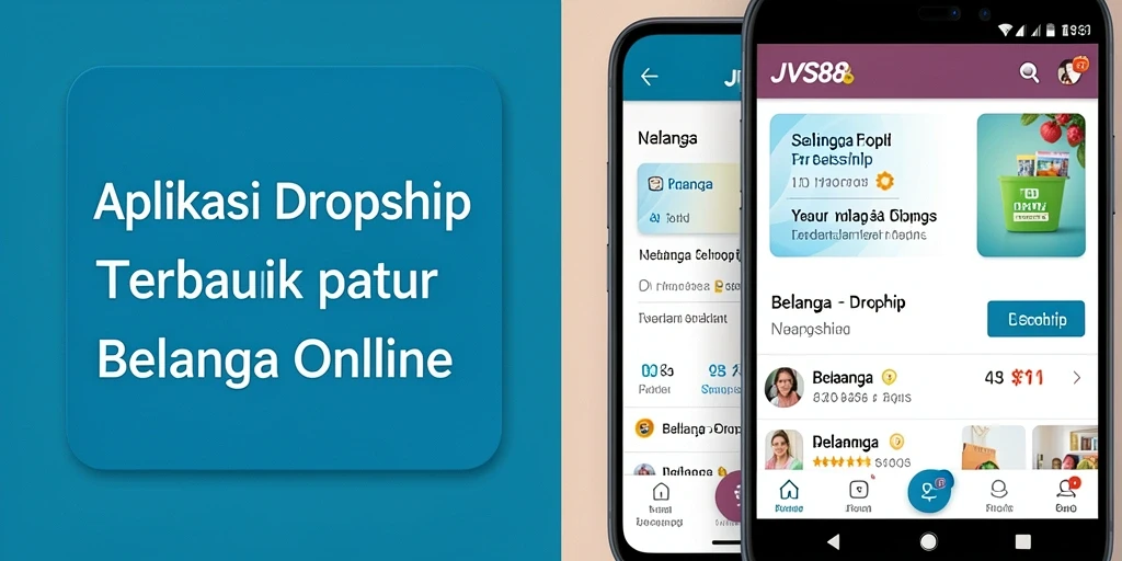 Antarmuka JVS88 menampilkan kemudahan dalam berbelanja Dropship.