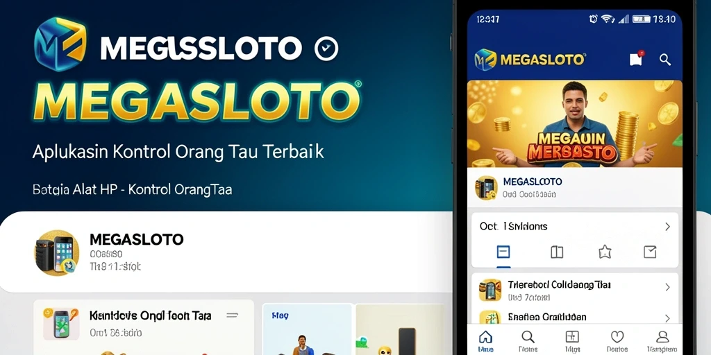 Antarmuka pengguna MEGASLOTO menunjukkan kontrol orang tua yang sederhana dan efektif.