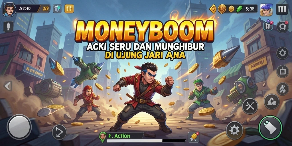 Antarmuka menarik dengan kontrol intuitif di MONEYBOOM.