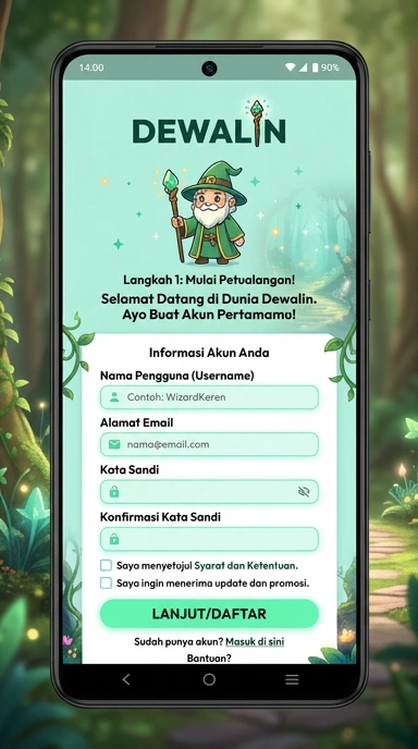 Cara Mudah Membuat Akun Baru Dewalin